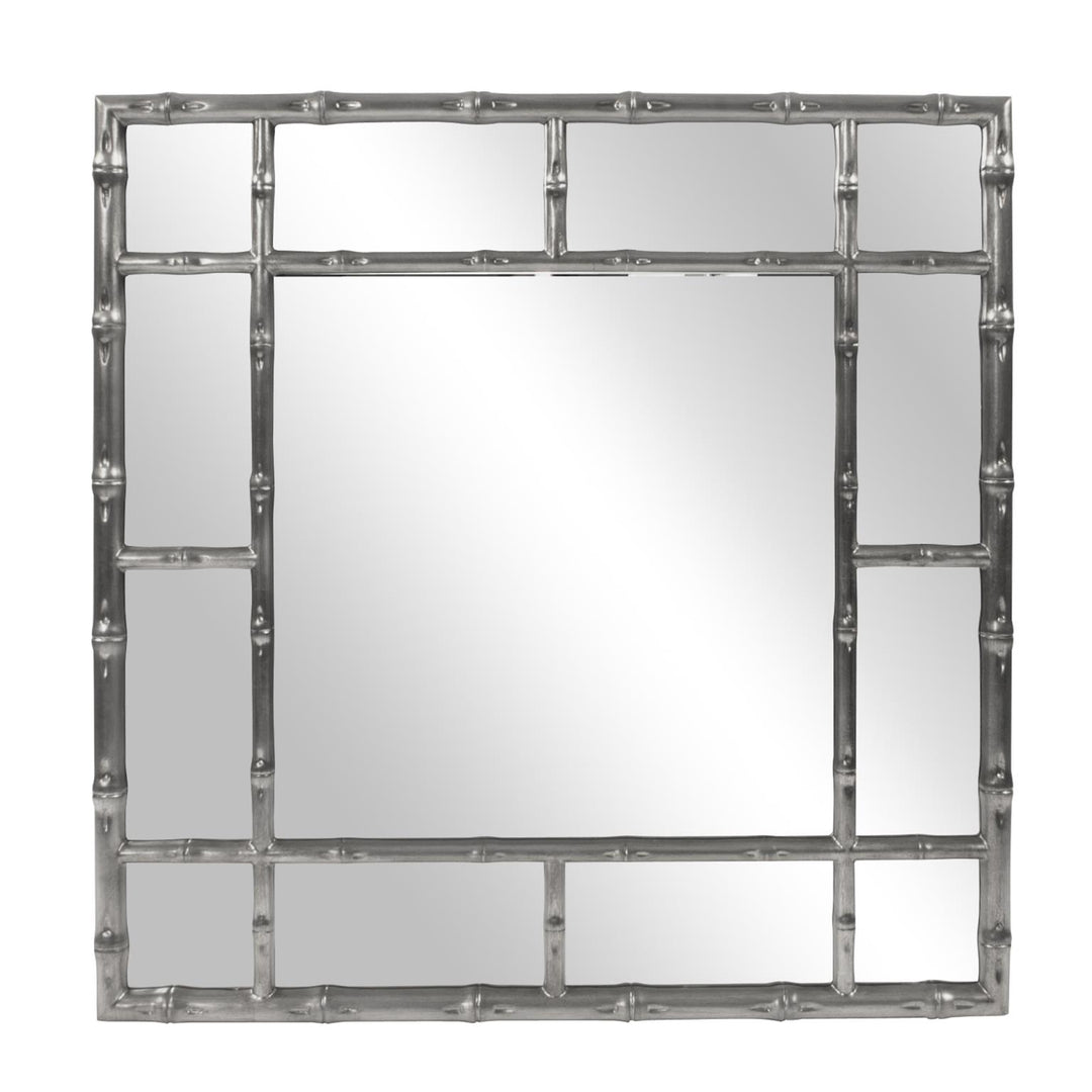 Howard Elliott Collection Bamboo Mirror - Glossy Charcoal Mirrors Howard Elliott Collection   