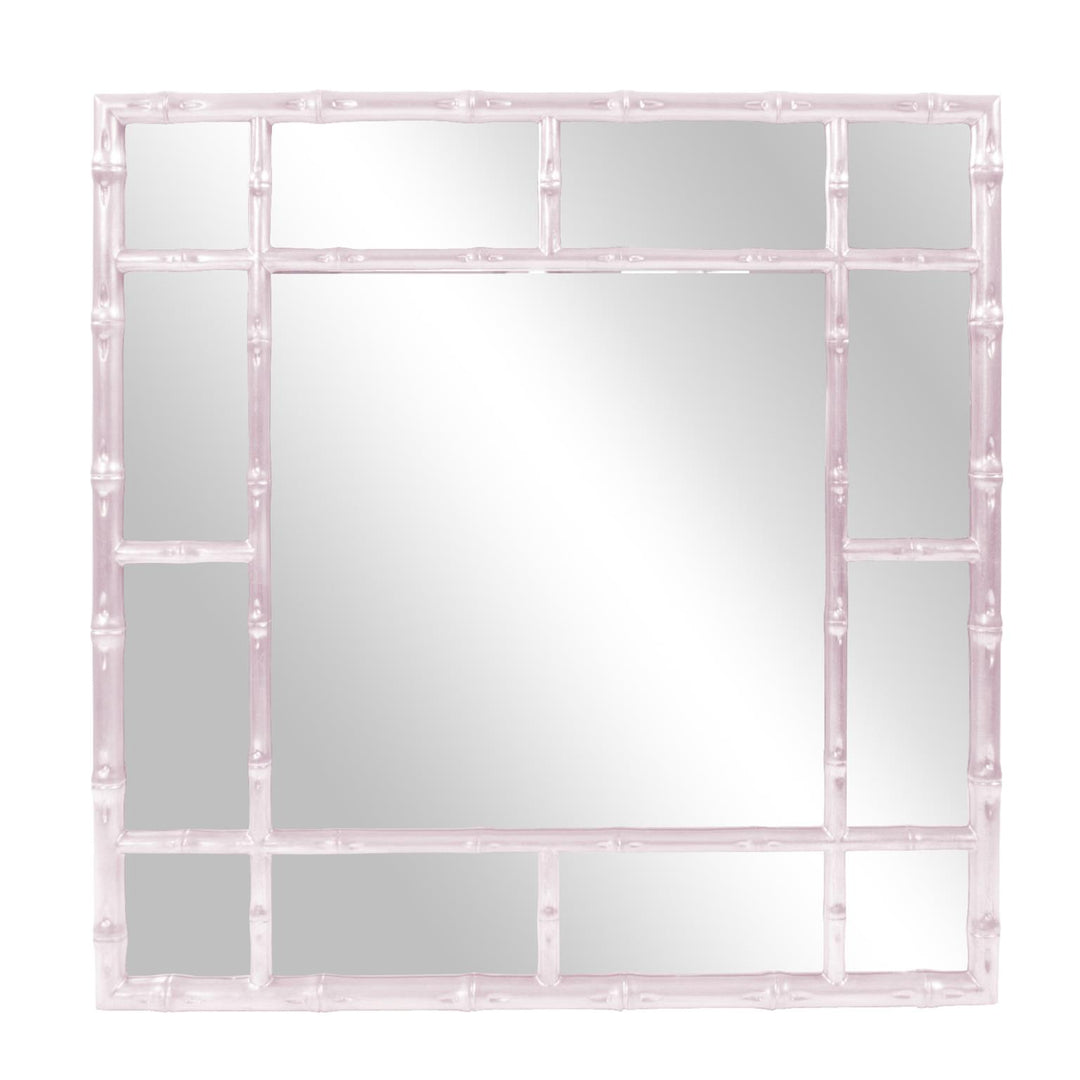 Howard Elliott Collection Bamboo Mirror - Glossy Lilac Mirrors Howard Elliott Collection   