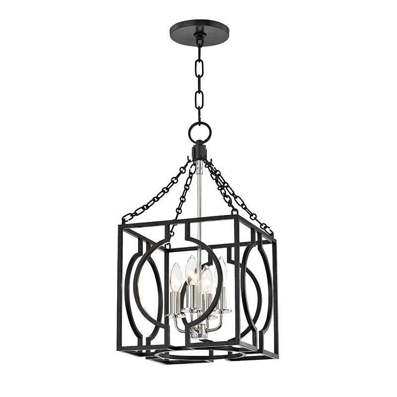 Hudson Valley Lighting Octavio Lantern Lantern Hudson Valley Lighting Aged Iron/polished Nickel Combo  