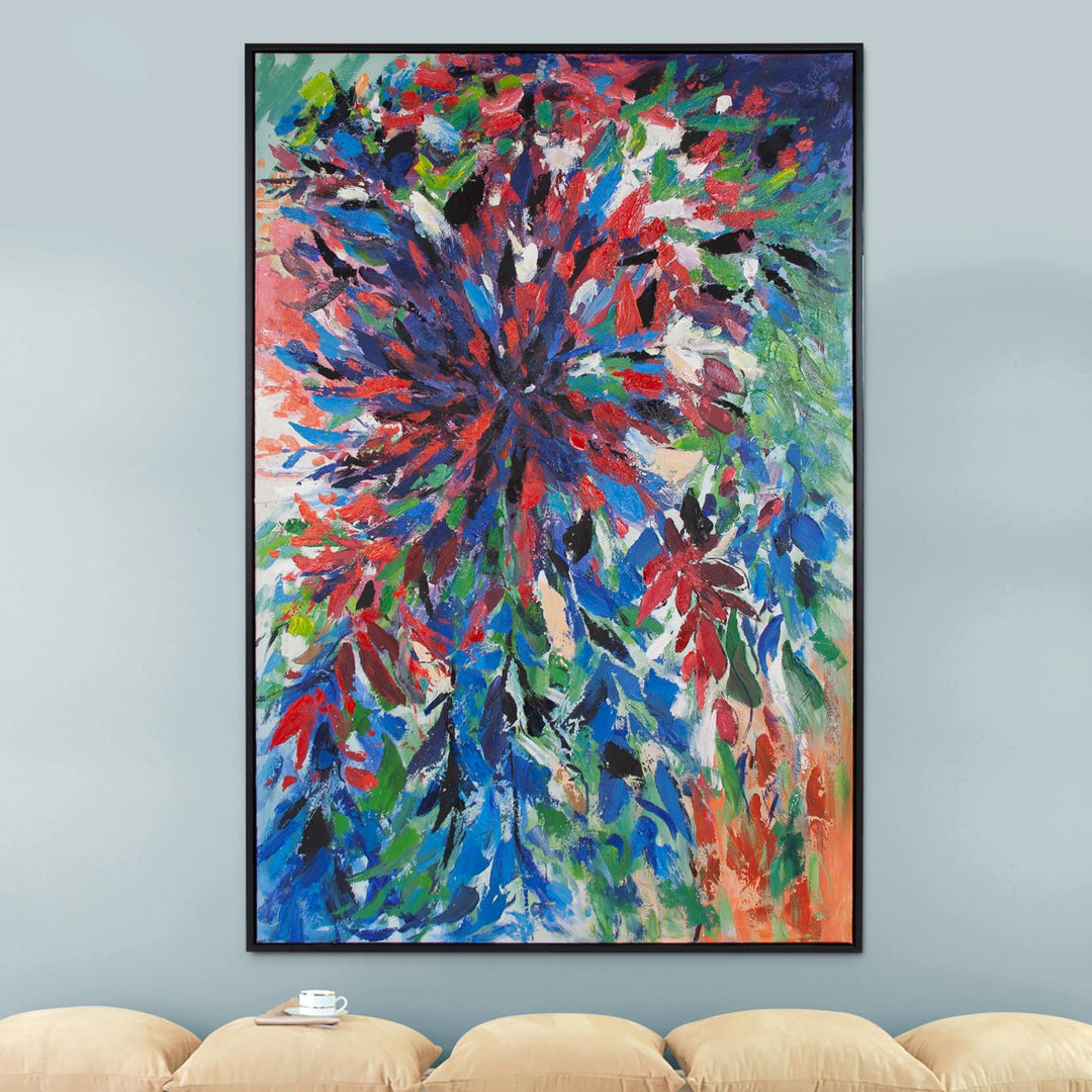 Howard Elliott Collection Floral Cascade Hand Painted Original Art Wall Decor Howard Elliott Collection   