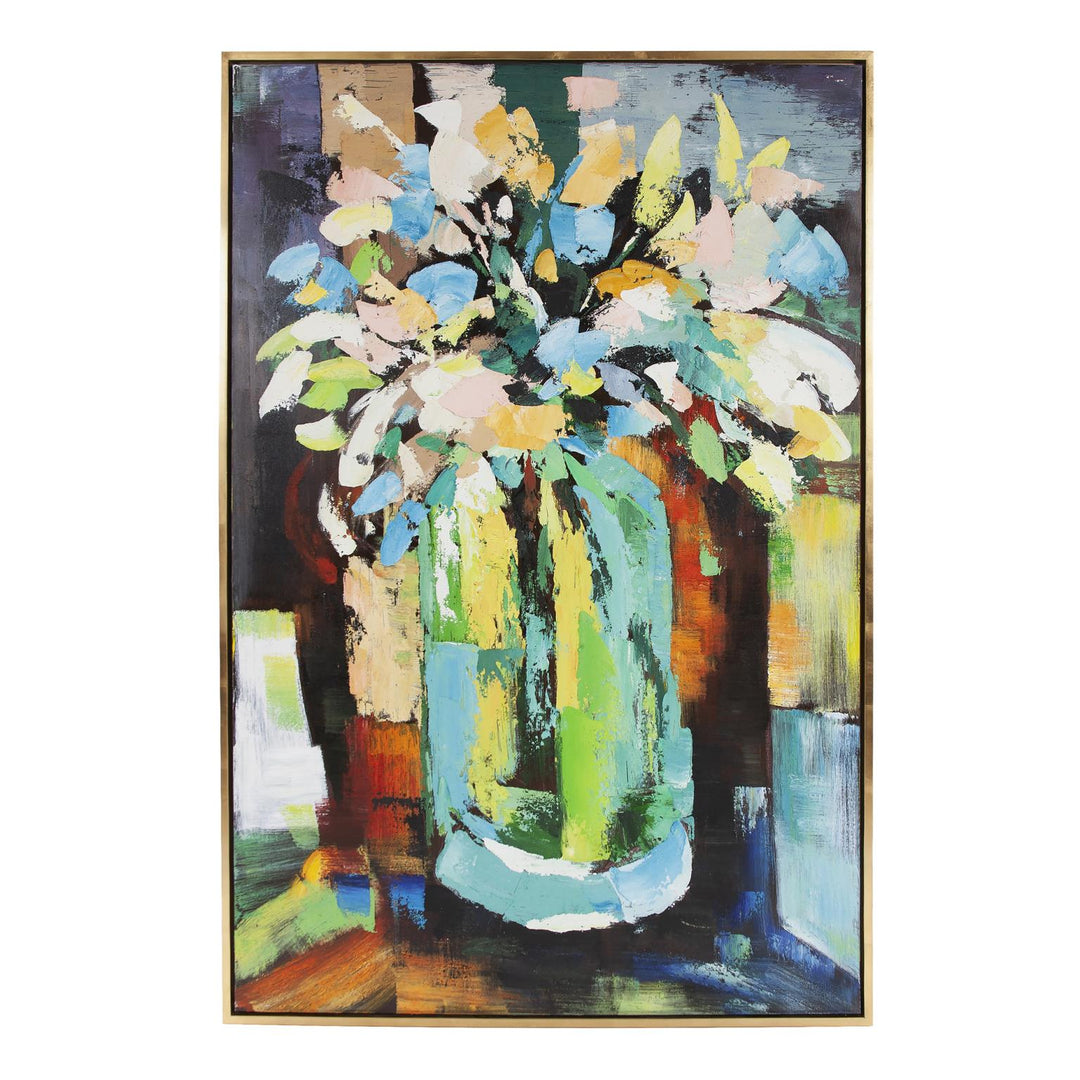 Howard Elliott Collection Tranquil Bouquet Hand Painted Original Art Wall Decor Howard Elliott Collection   