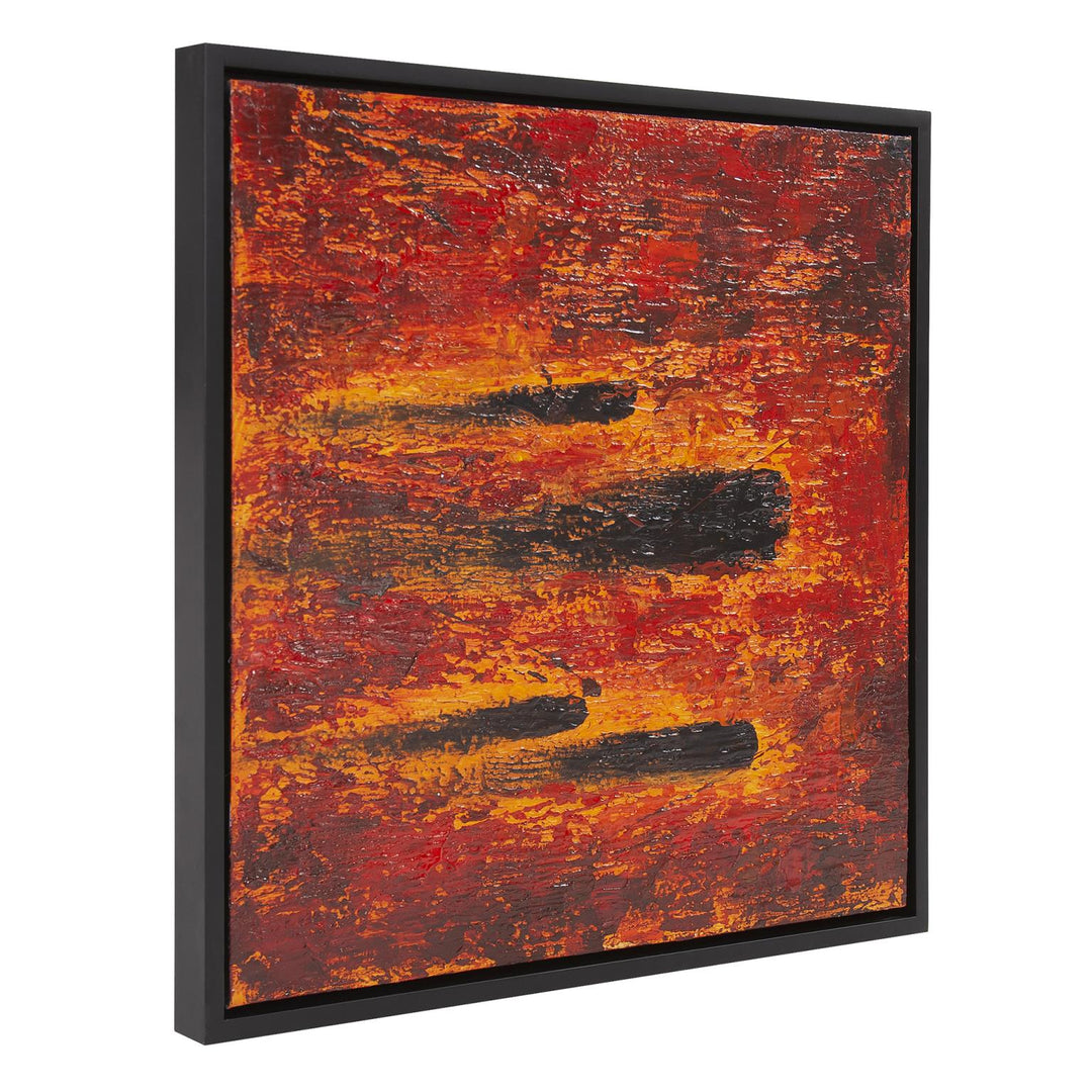 Howard Elliott Collection Comet Red Flare Hand Painted Original Art Wall Decor Howard Elliott Collection   