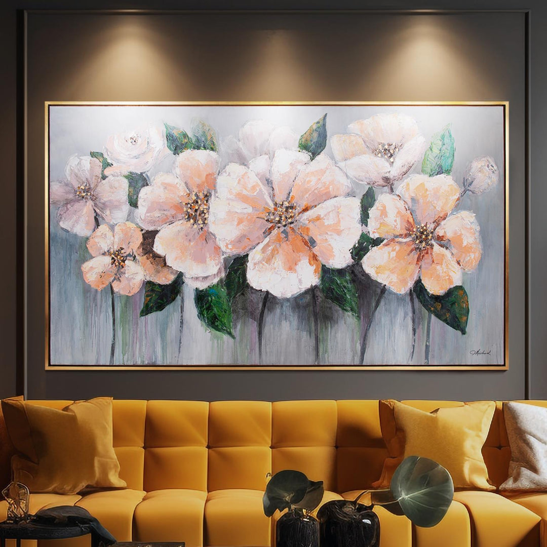 Howard Elliott Collection French Blush Anemone Bouquet Wall Decor Howard Elliott Collection   