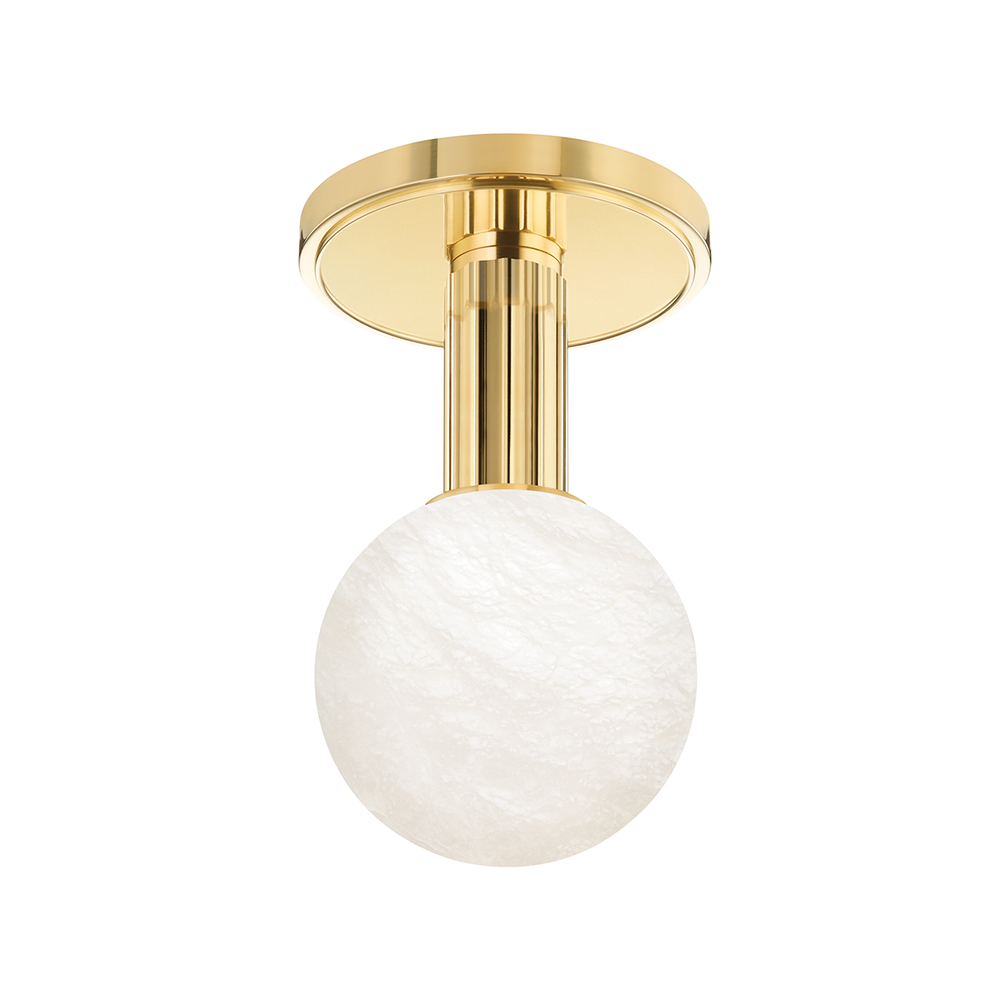 Hudson Valley Lighting Murray Hill Flush Mount Ceiling Flush Mounts Hudson Valley Lighting Aged Brass  