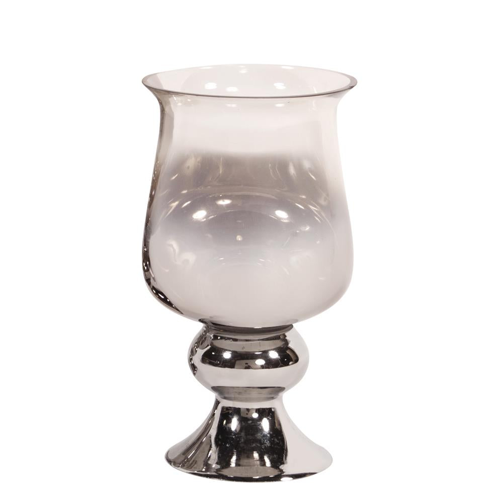 Howard Elliott Collection Smokey Glass Hurricane Small Vase Vases Howard Elliott Collection   