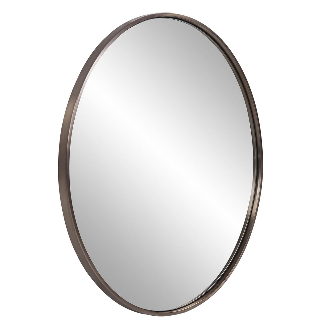 Howard Elliott Collection Copenhagen Round Brass Mirror