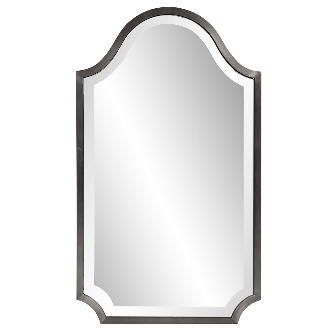 Howard Elliott Collection Bosworth Brushed Titanium Shield Mirror