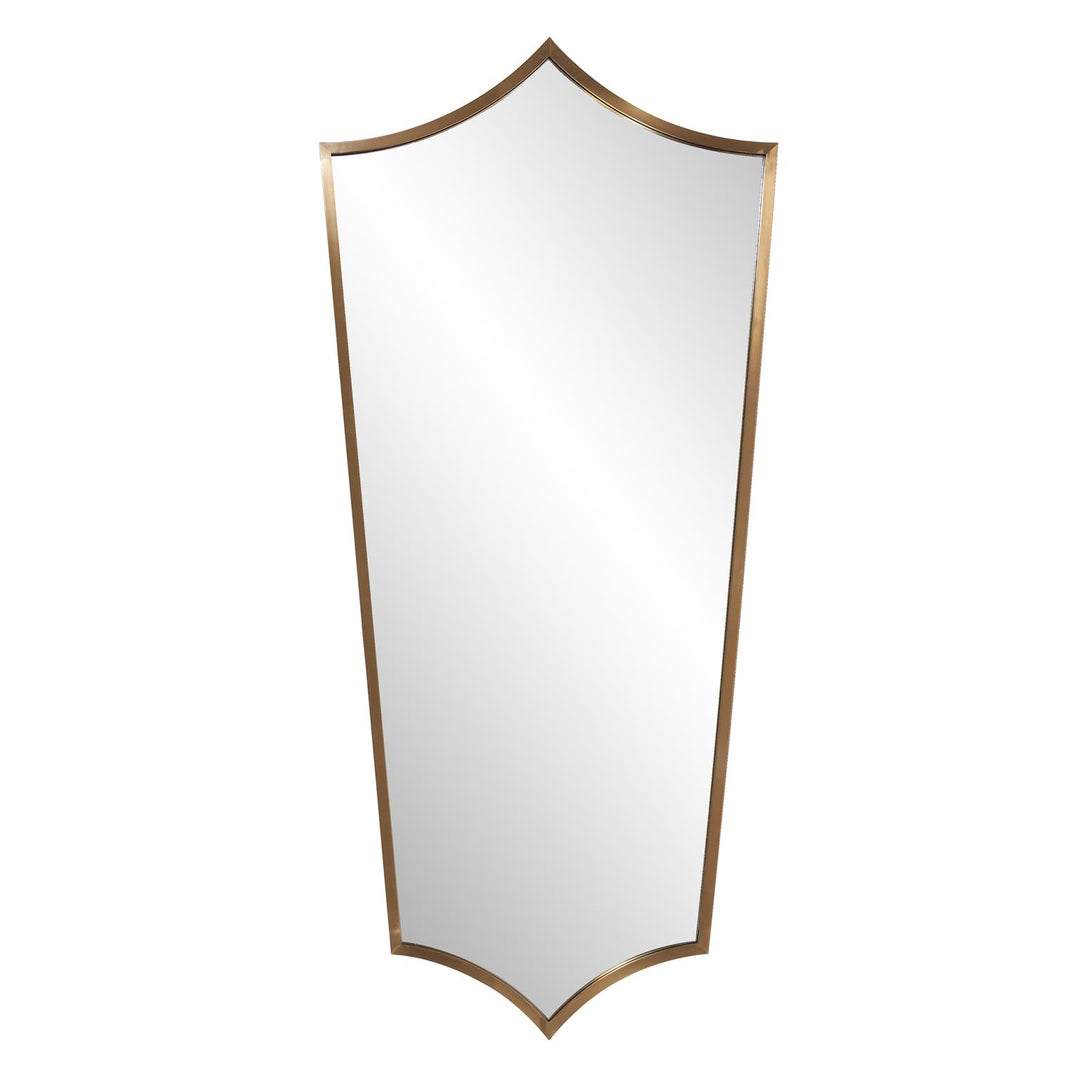 Howard Elliott Collection Antioch Brushed Brass Shield Mirror