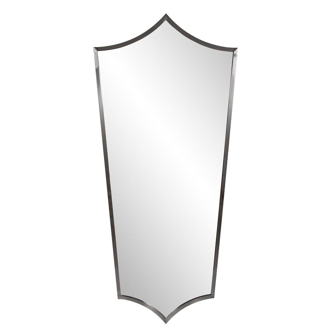 Howard Elliott Collection Antioch Brushed Titanium Shield Mirror