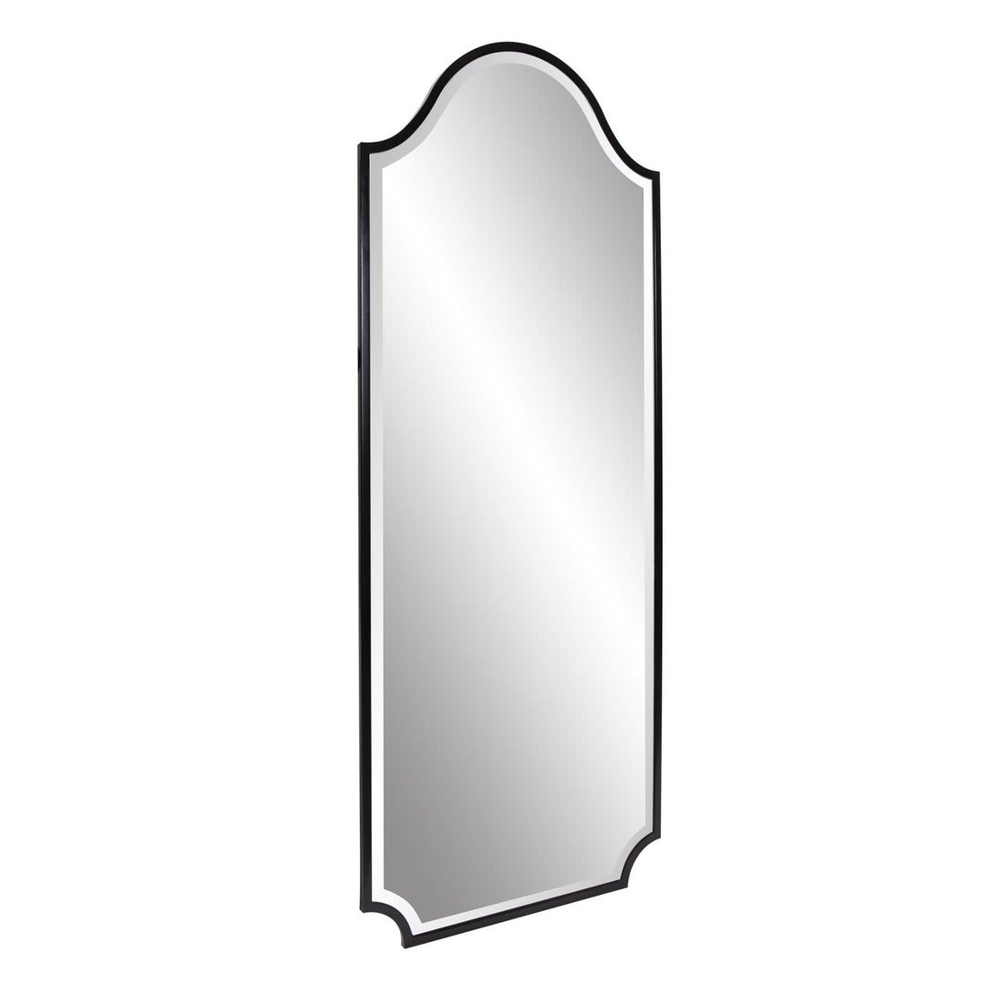 Howard Elliott Collection Bosworth Brushed Black Shield Mirror - Tall