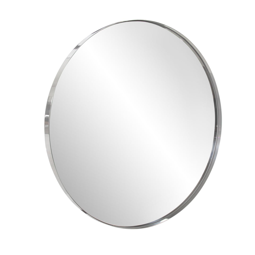 Howard Elliott Collection Stainless Steel Round Mirror Mirrors Howard Elliott Collection   