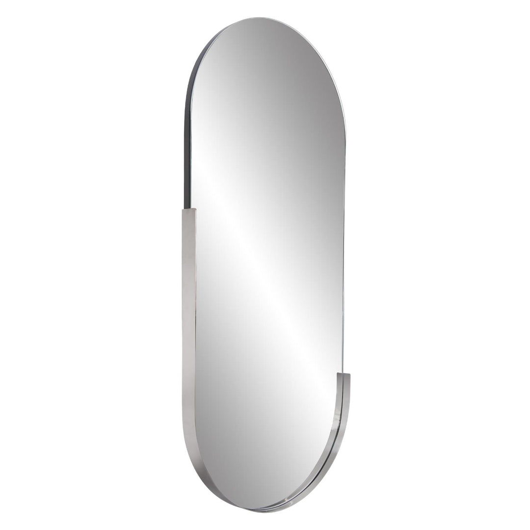 Howard Elliott Collection Dante Stainless Steel Black Capsule Mirror Mirrors Howard Elliott Collection   