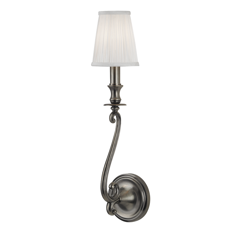 Hudson Valley Lighting Meade Wall Sconce Sconce Hudson Valley Lighting Historic Nickel  