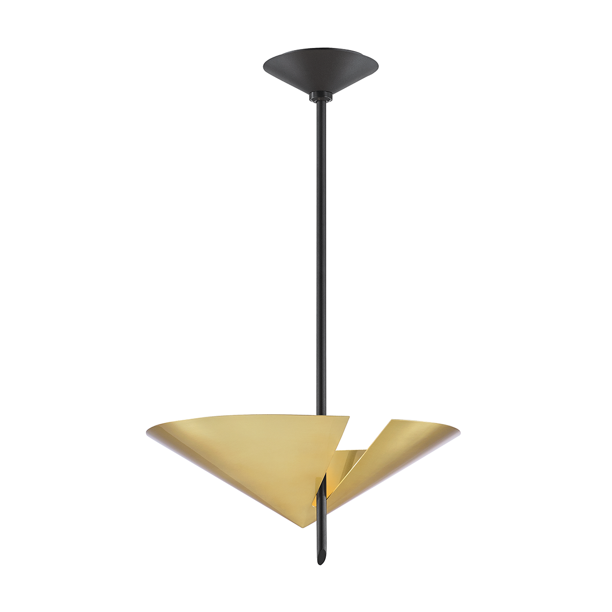 Hudson Valley Lighting Equilibrium Pendant Pendant Hudson Valley Lighting Aged Brass/black  