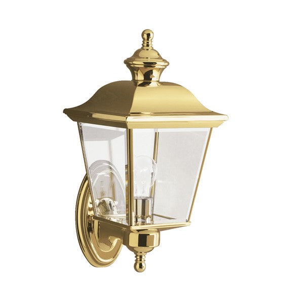 Kichler Bay Shore  Outdoor Wall Outdoor Wall Lights Kichler Polished Brass 7x15.5 