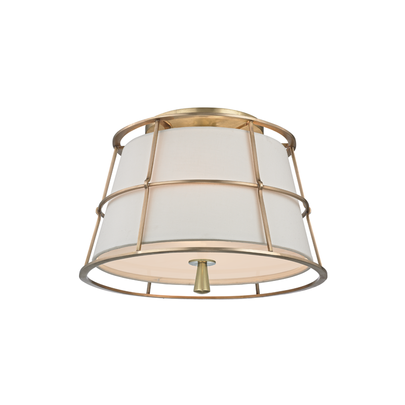 Hudson Valley Lighting Savona Semi Flush Ceiling Semi Flush Mounts Hudson Valley Lighting Aged Brass  