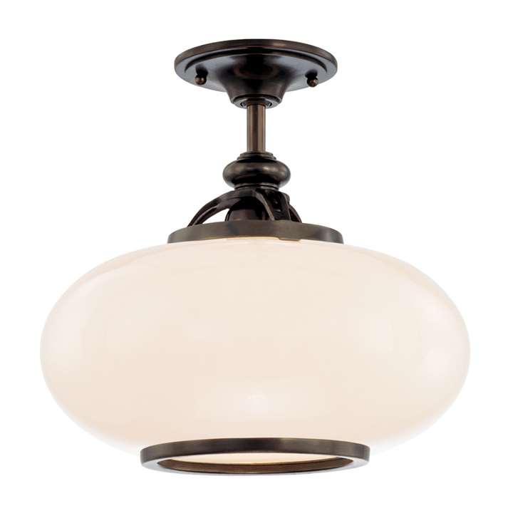 Hudson Valley Lighting Canton Semi Flush Ceiling Semi Flush Mounts Hudson Valley Lighting Old Bronze  