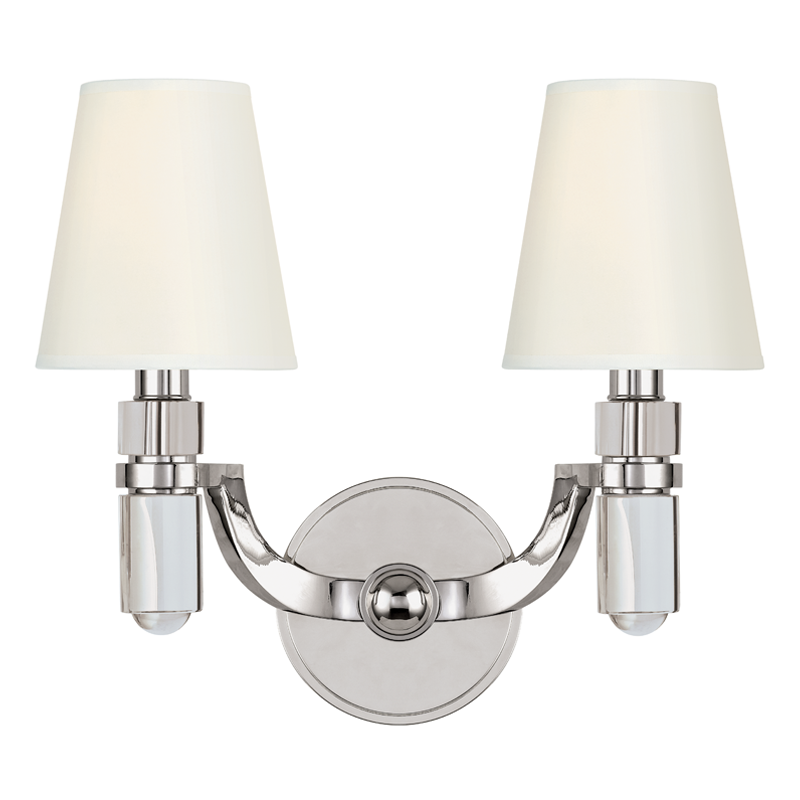 Hudson Valley Lighting Dayton Wall Sconce Wall Sconces Hudson Valley Lighting Polished Nickel  