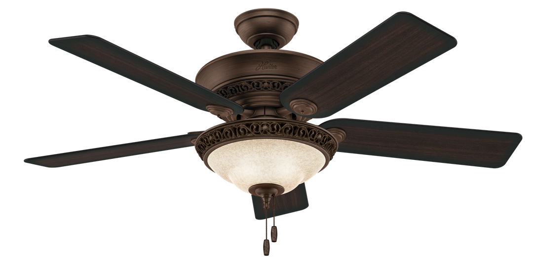 Hunter 52 inch Italian Countryside Ceiling Fan with LED Light Kit and Pull Chain Indoor Ceiling Fans Hunter   