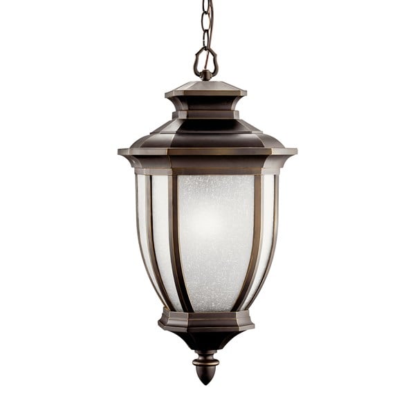 Kichler Salisbury  Outdoor Hanging Pendant Outdoor Light Fixture l Hanging Kichler Rubbed Bronze 12x24.75 