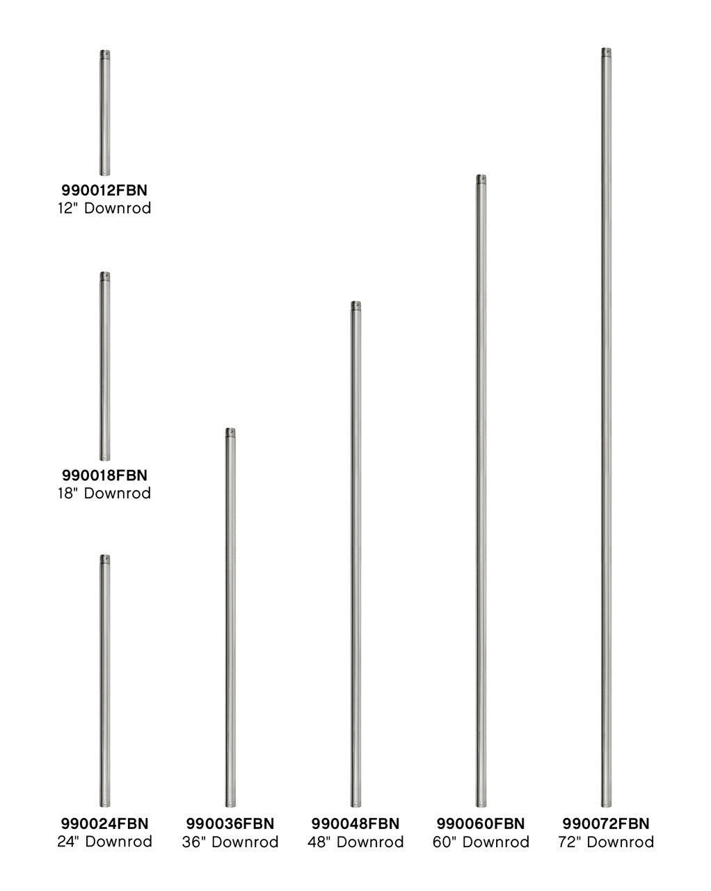 Hinkley 12" Downrod