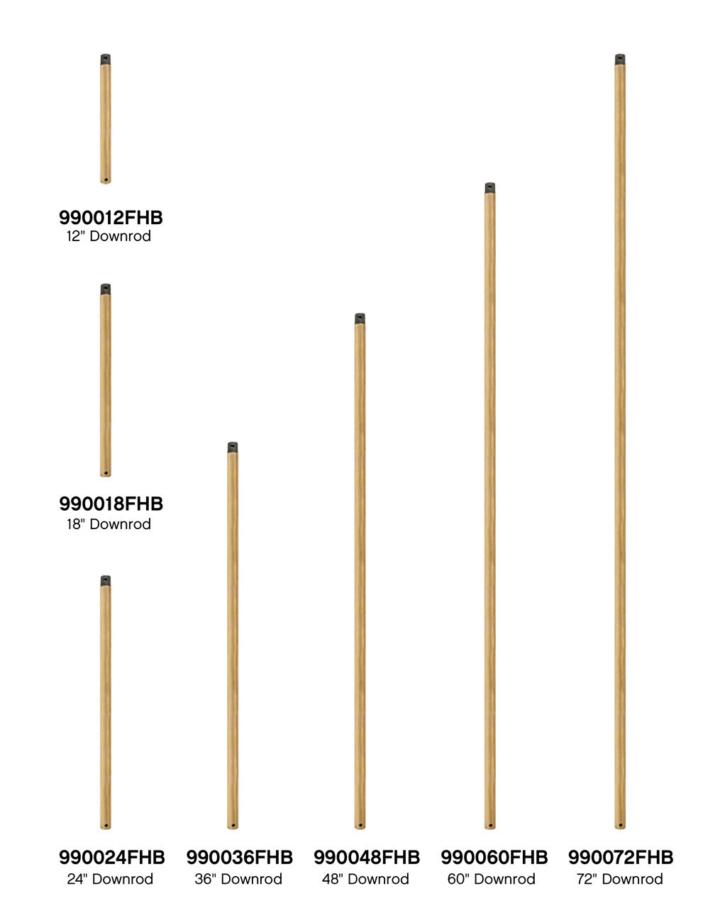 Hinkley 18" Downrod