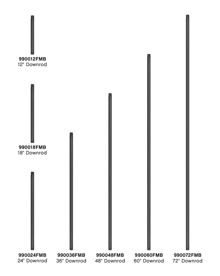 Hinkley 72" Downrod Fan Accessories Hinkley Matte Black  