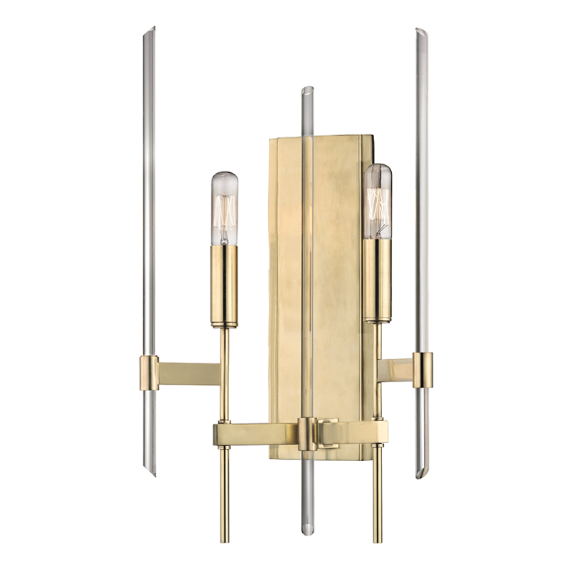 Hudson Valley Lighting Bari Wall Sconce Sconce Hudson Valley Lighting Aged Brass  