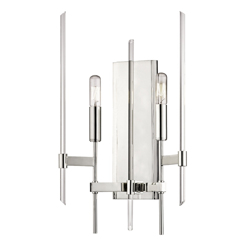 Hudson Valley Lighting Bari Wall Sconce Sconce Hudson Valley Lighting Polished Nickel  