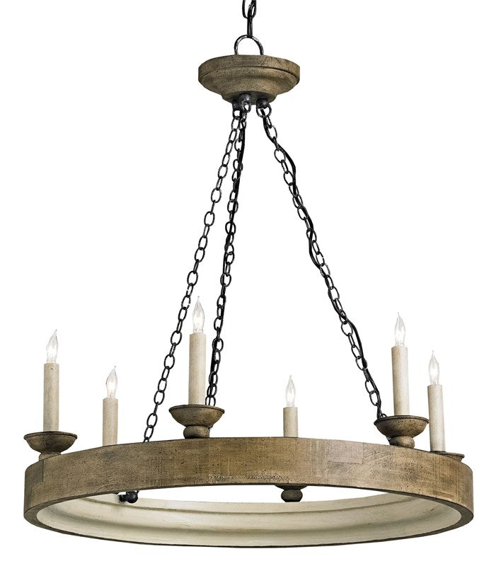 Currey & Company Beachhouse Chandelier l Open Box