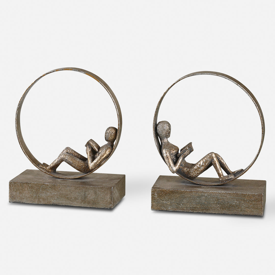 Uttermost Lounging Reader Bookends