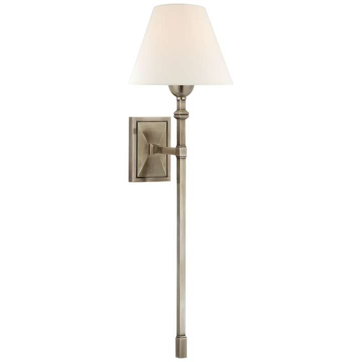 Visual Comfort & Co. Jane Large Single Tail Sconce Wall Sconces Visual Comfort & Co. Antique Nickel  