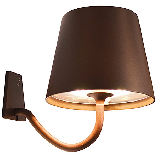 Zafferano America Poldina Wall Magnetic Lamp Wall Sconces Zafferano America Rust  