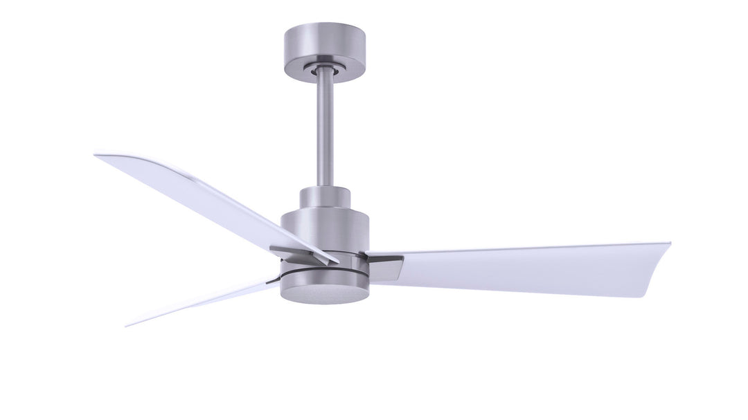 Matthews Fan Company Alessandra - 42" Indoor Ceiling Fans Matthews Fan Company Brushed Nickel Matte White No