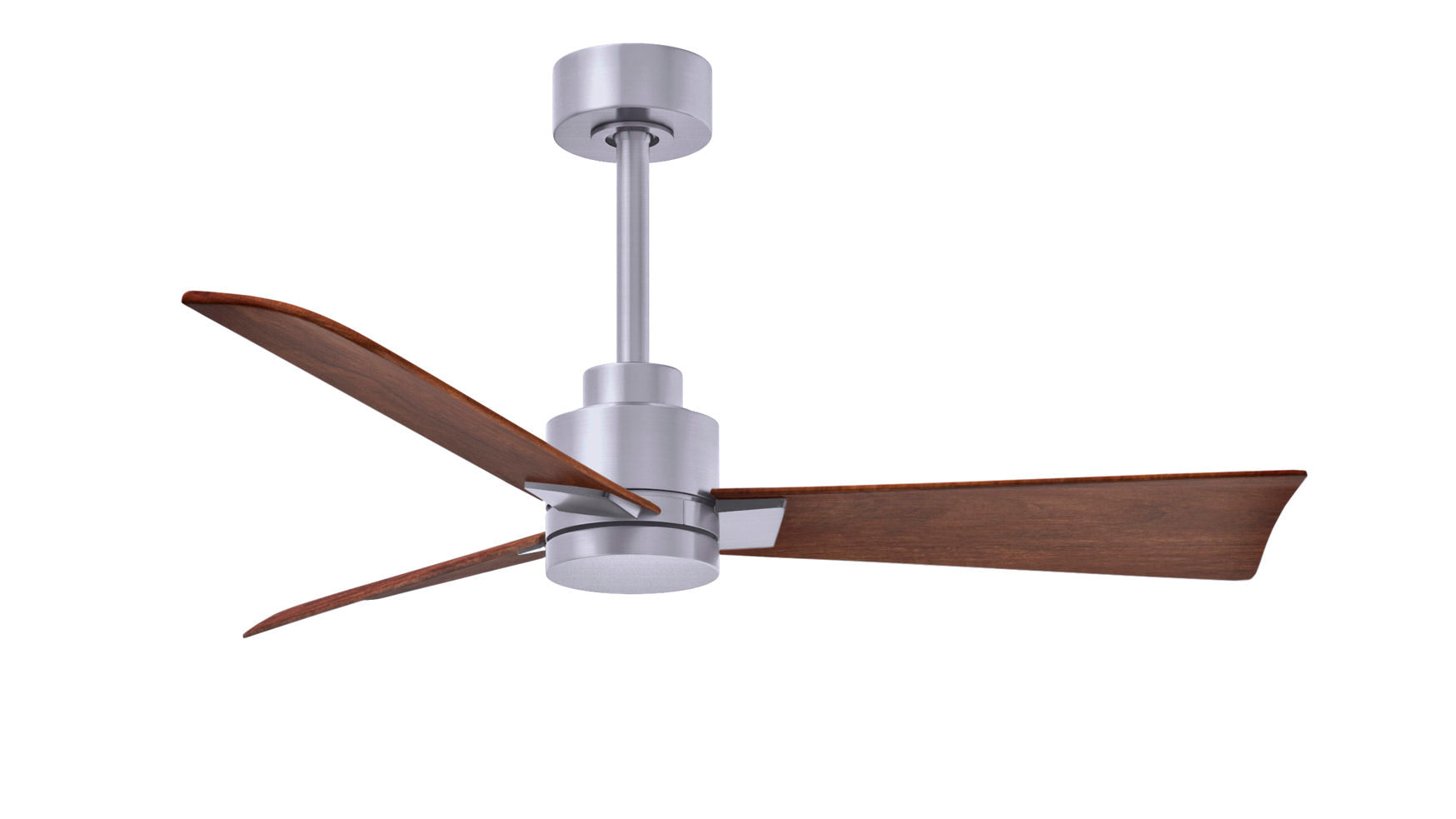 Matthews Fan Company Alessandra - 72" Ceiling Fan Matthews Fan Company Brushed Nickel Walnut No