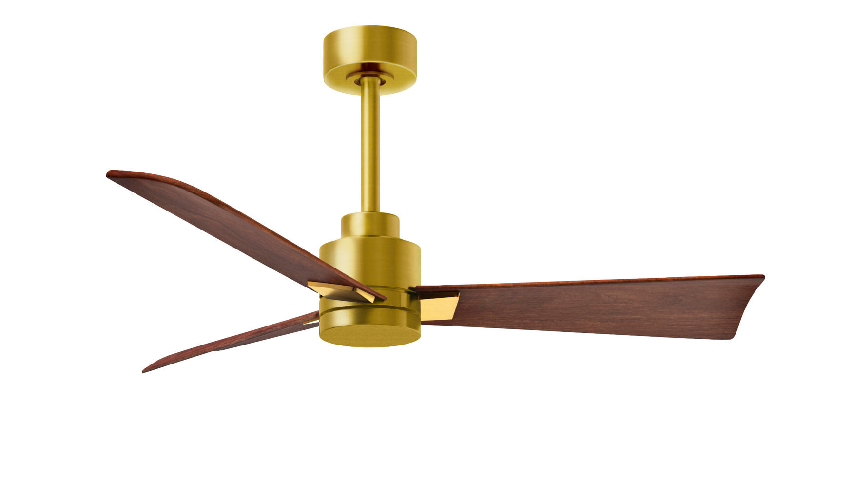 Matthews Fan Company Alessandra - 72" Ceiling Fan Matthews Fan Company Brushed Brass Walnut No