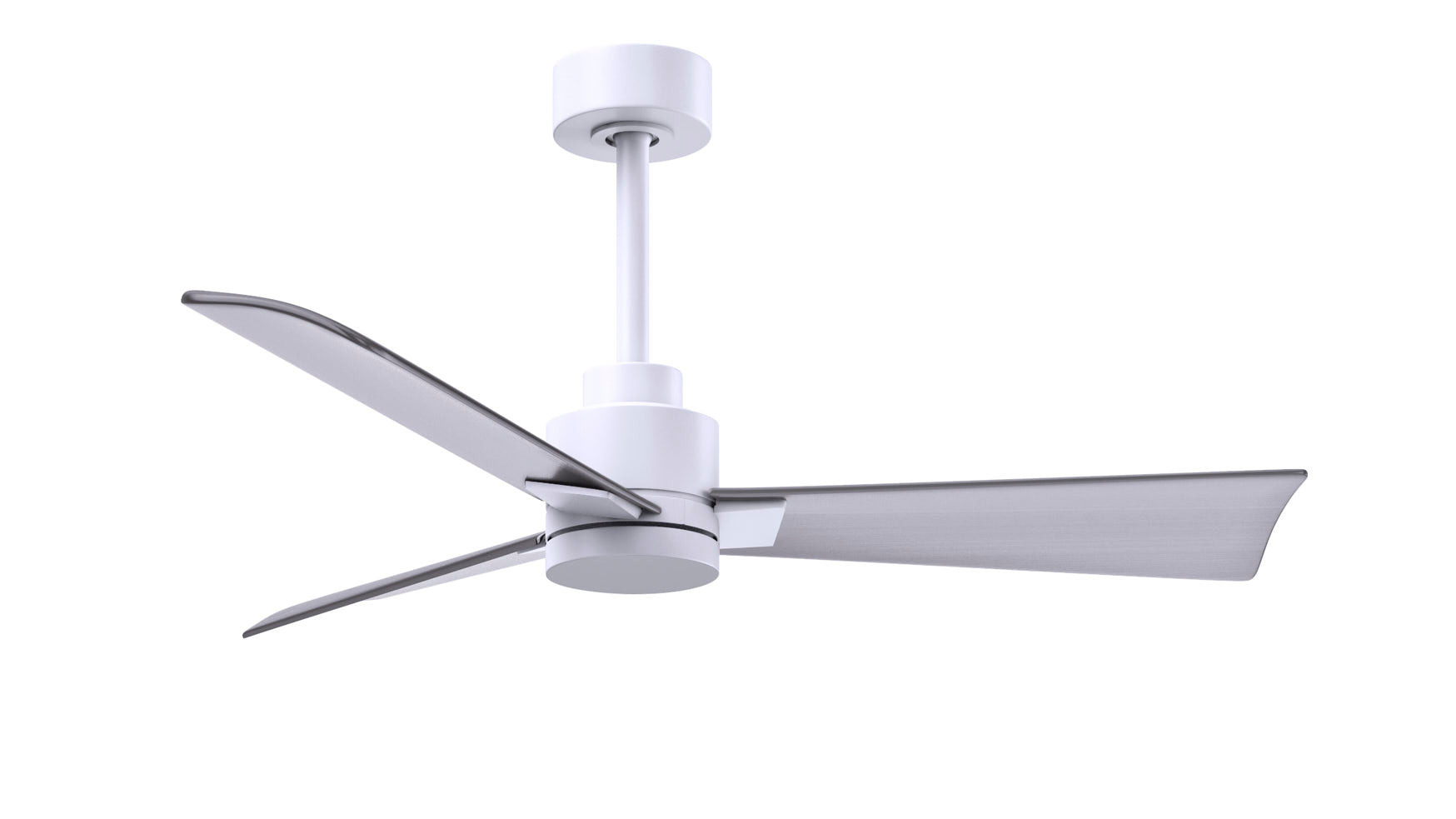 Matthews Fan Company Alessandra - 56" Ceiling Fan Matthews Fan Company Matte White Brushed Nickel No