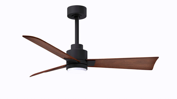 Matthews Fan Company Alessandra - 42" Indoor Ceiling Fans Matthews Fan Company Matte Black Walnut Yes