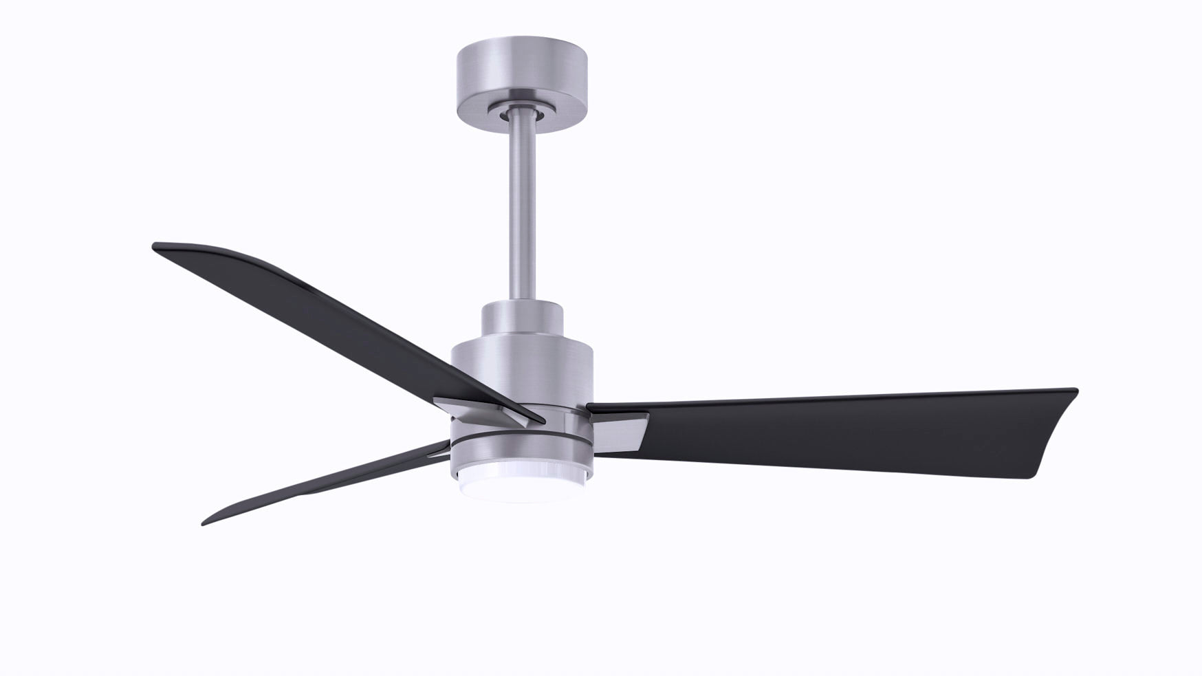 Matthews Fan Company Alessandra - 56" Ceiling Fan Matthews Fan Company Brushed Nickel Matte Black Yes