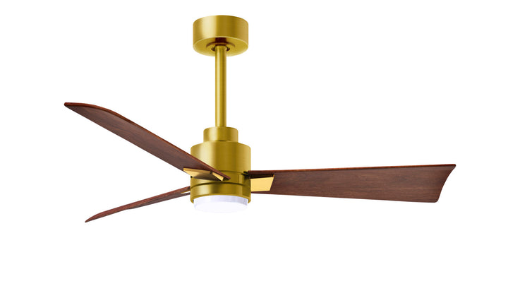 Matthews Fan Company Alessandra - 42" Indoor Ceiling Fans Matthews Fan Company Brushed Brass Walnut Yes