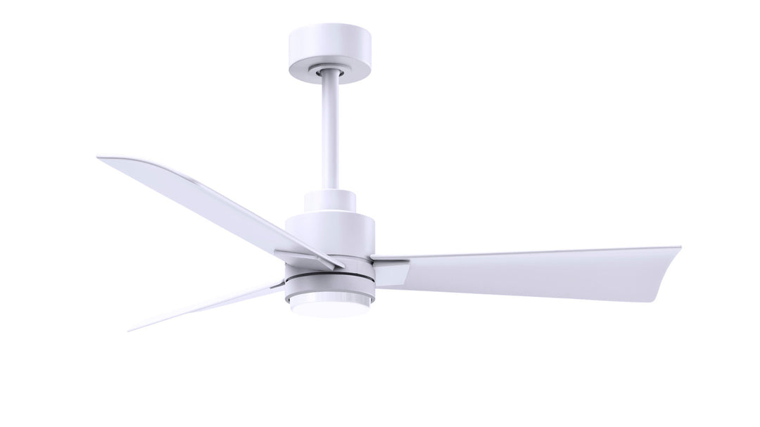 Matthews Fan Company Alessandra - 42" Indoor Ceiling Fans Matthews Fan Company Matte White Matte White Yes