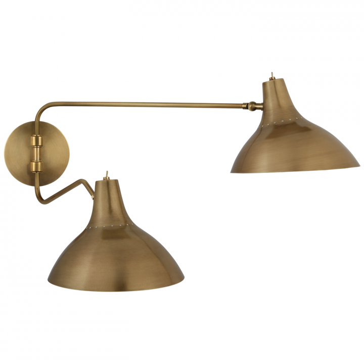 Visual Comfort & Co. Charlton Medium Double Wall Light Wall Sconces Visual Comfort & Co.   