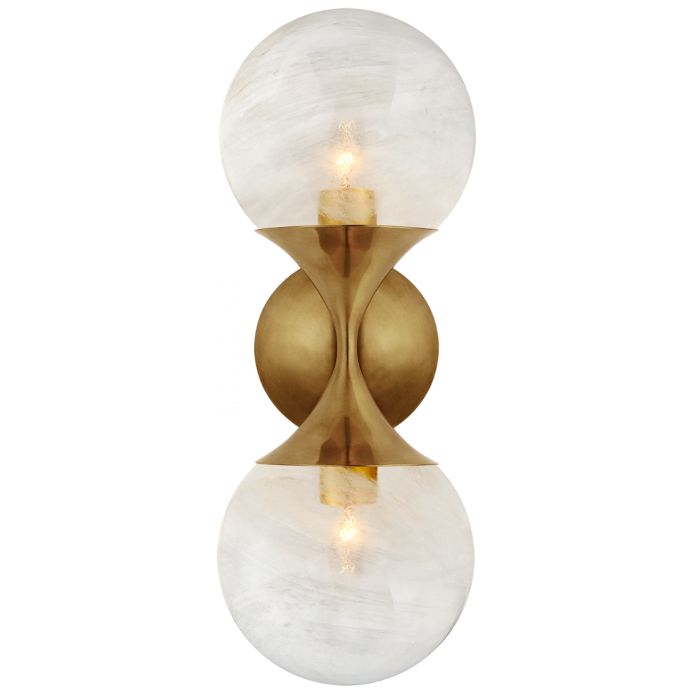 Visual Comfort & Co. Cristol Small Double Sconce Wall Lights Visual Comfort & Co.   