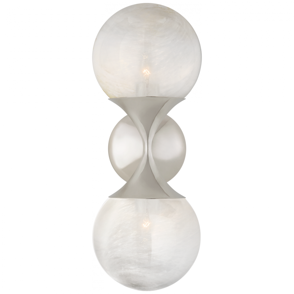 Visual Comfort & Co. Cristol Small Double Sconce Wall Lights Visual Comfort & Co.   