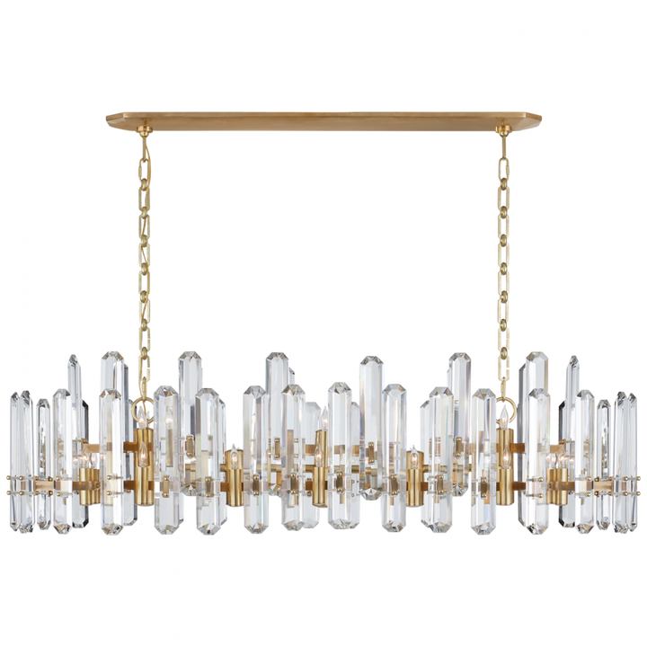 Visual Comfort Bonnington Large Linear Chandelier Linear Chandeliers Visual Comfort & Co.   