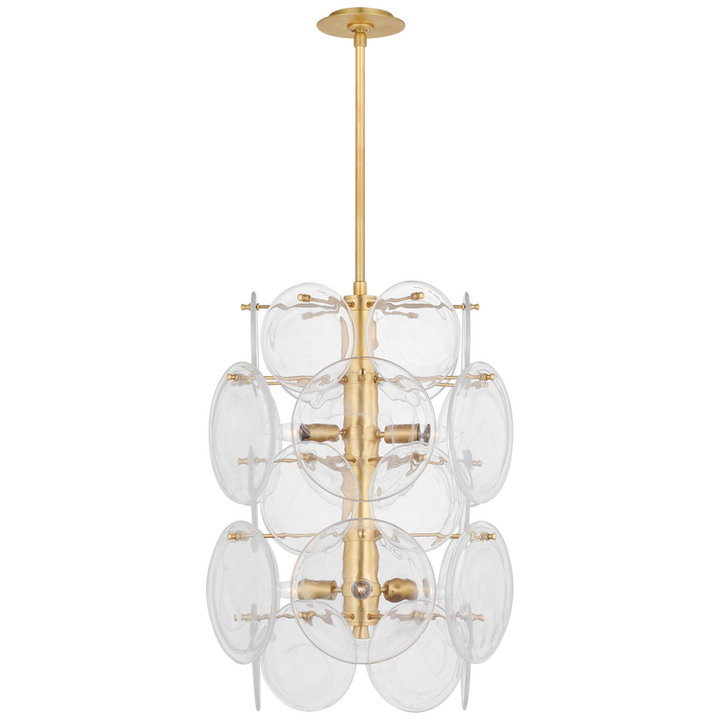 Visual Comfort & Co. Loire Medium Barrel Chandelier Chandeliers Visual Comfort & Co. Gild  