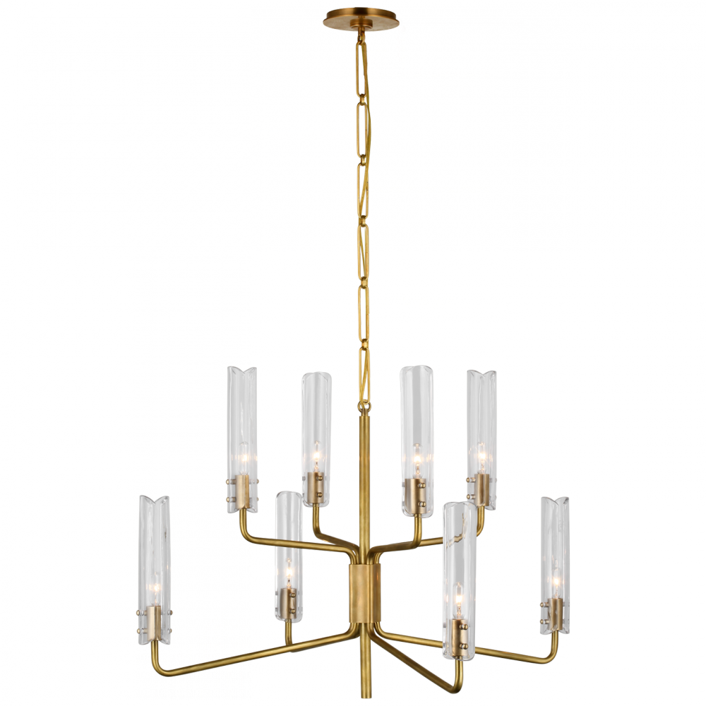 Visual Comfort & Co. Casoria Medium Two-Tier Chandelier Chandeliers Visual Comfort & Co.   