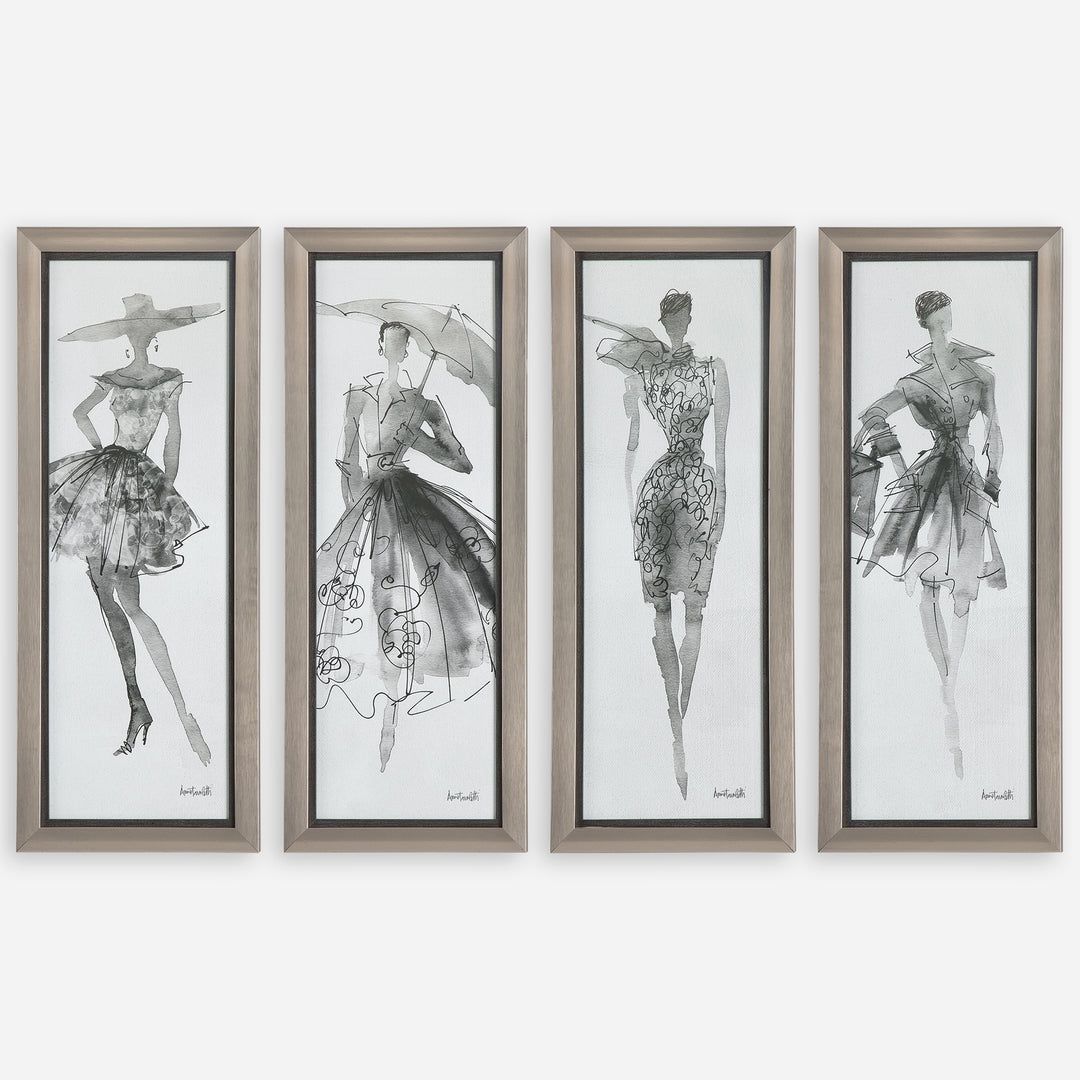 Uttermost Fashion Sketchbook Fashion Sketches Wall Decor Uttermost   