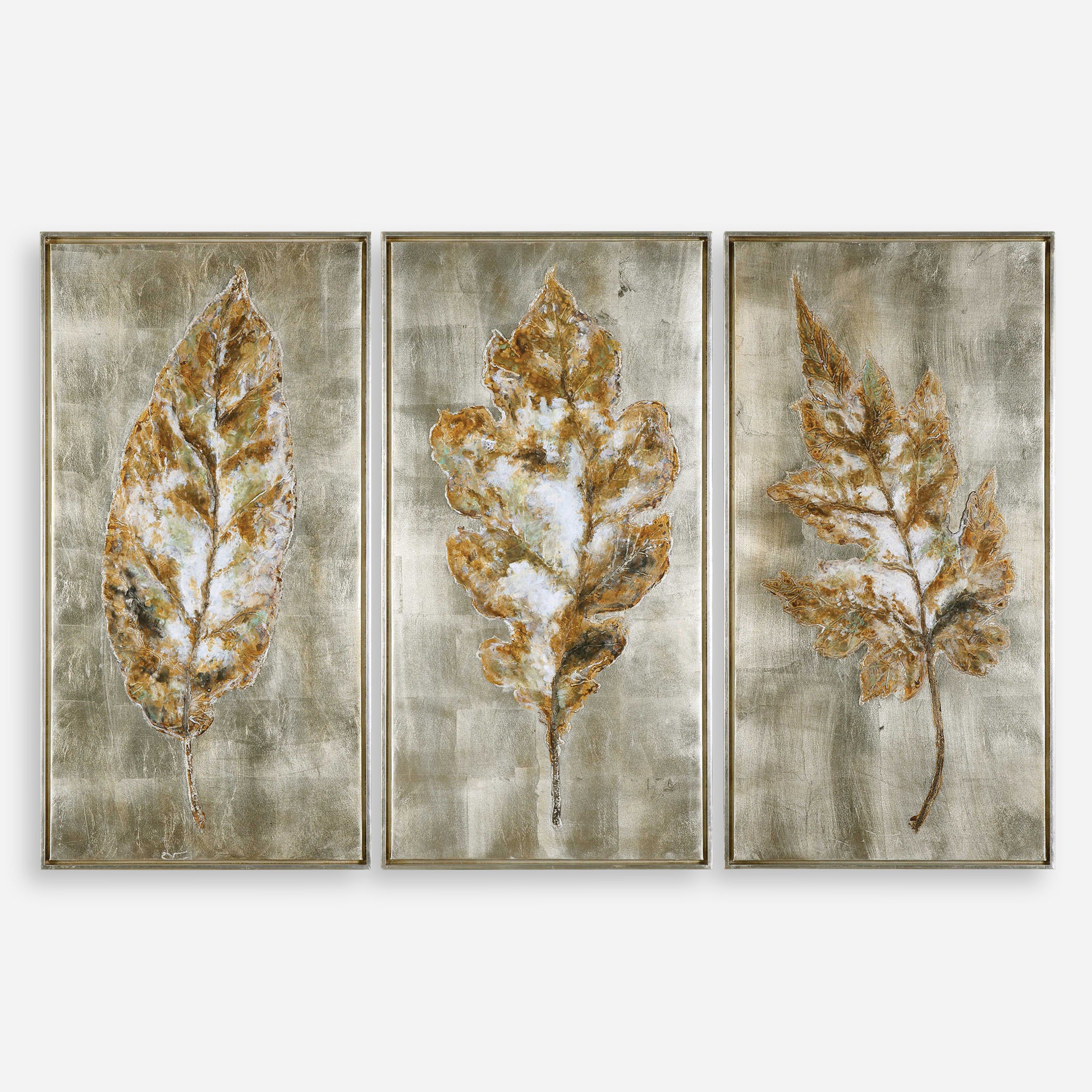 Uttermost Champagne Leaves Modern Art Modern Art Uttermost   