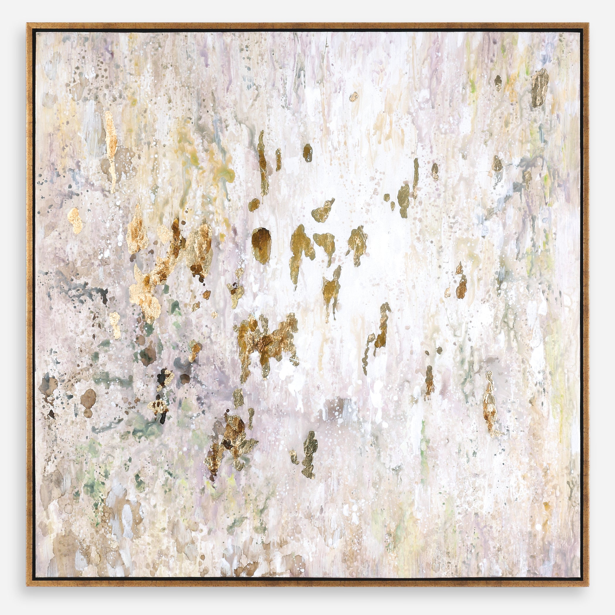 Uttermost Golden Raindrops Modern Abstract Art Modern Abstract Art Uttermost   